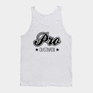 Procrastinator Black Tank Top